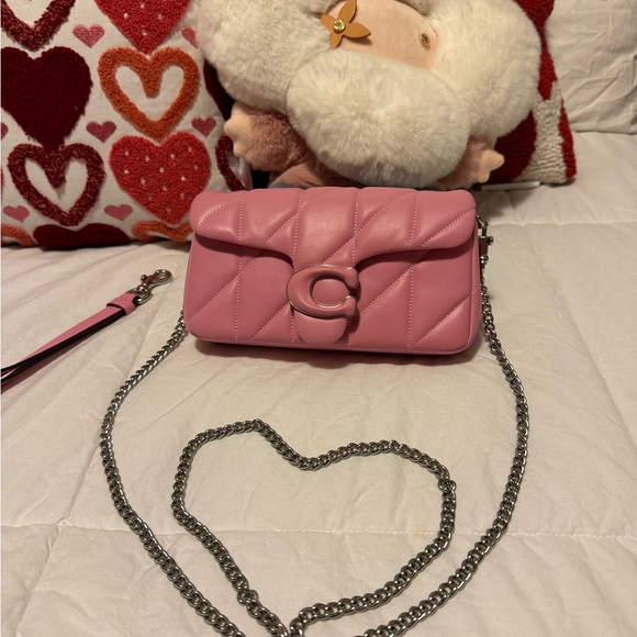 Coach Quilted mini tabby in candy pink - Picture 4 of 16